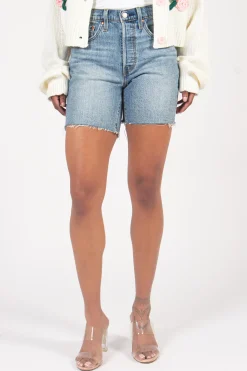 Levi's 501® Mid Thigh Short Blue Sale