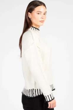 Papermoon Luiza Chunky Knit Sweater Cream Fashion