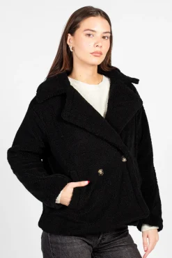 HYFVE Maia Collared Button Up Teddy Coat Online