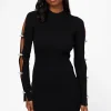 Hera Maisie Rhinestone Bow Mini Dress Black Sale