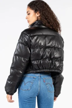 Love Tree Meilani Vegan Leather Cropped Jacket Outlet