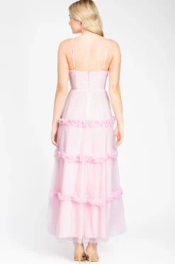 One and Only collective Melina Tulle Maxi Dress Clearance
