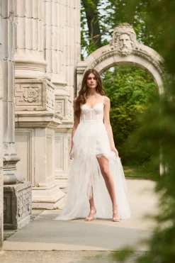 klesis Miley Tulle Lace Maxi Dress Discount