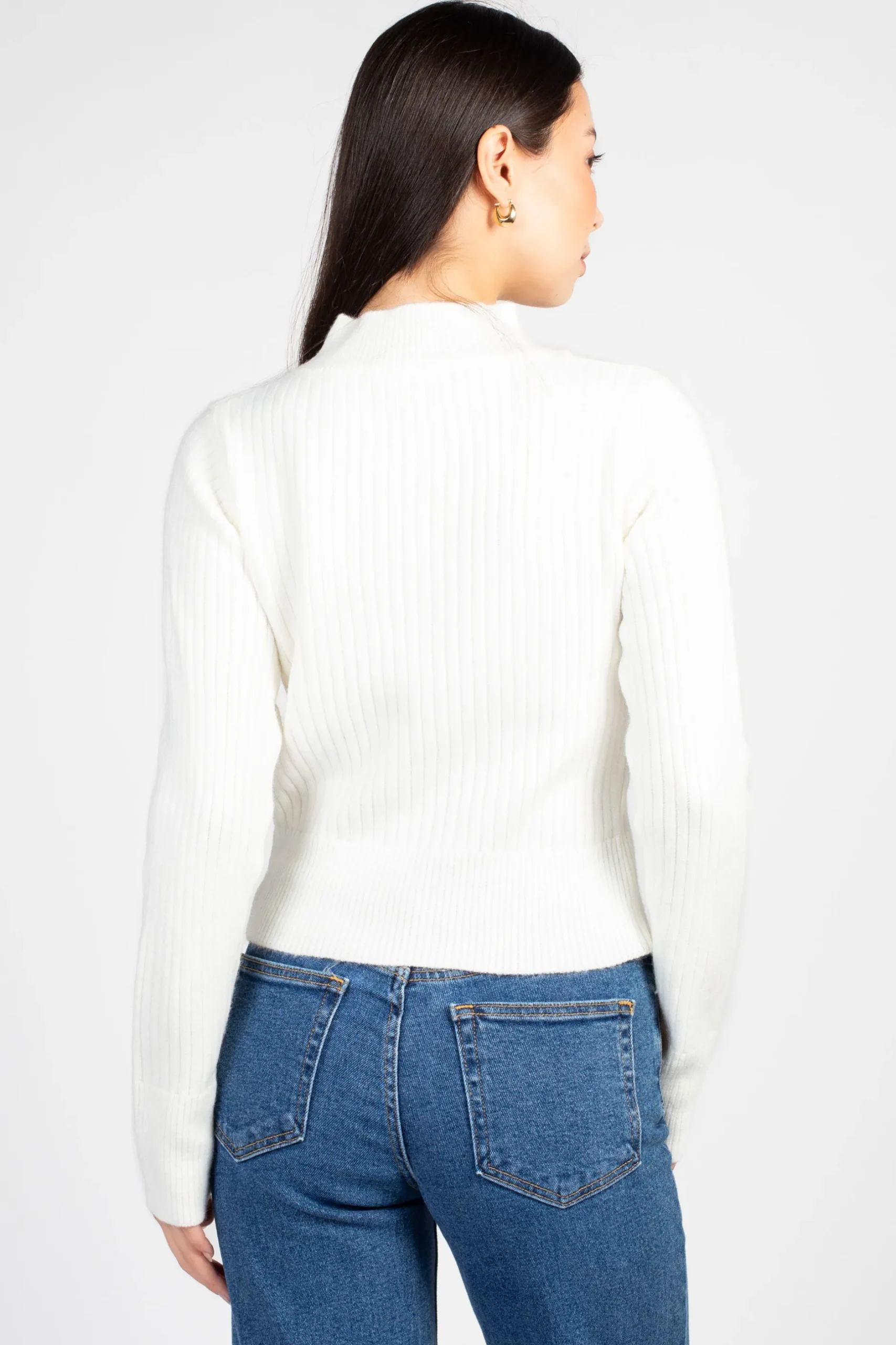 Hers u0026 Mine Mindy Cut Out Ribbed Sweater Hot