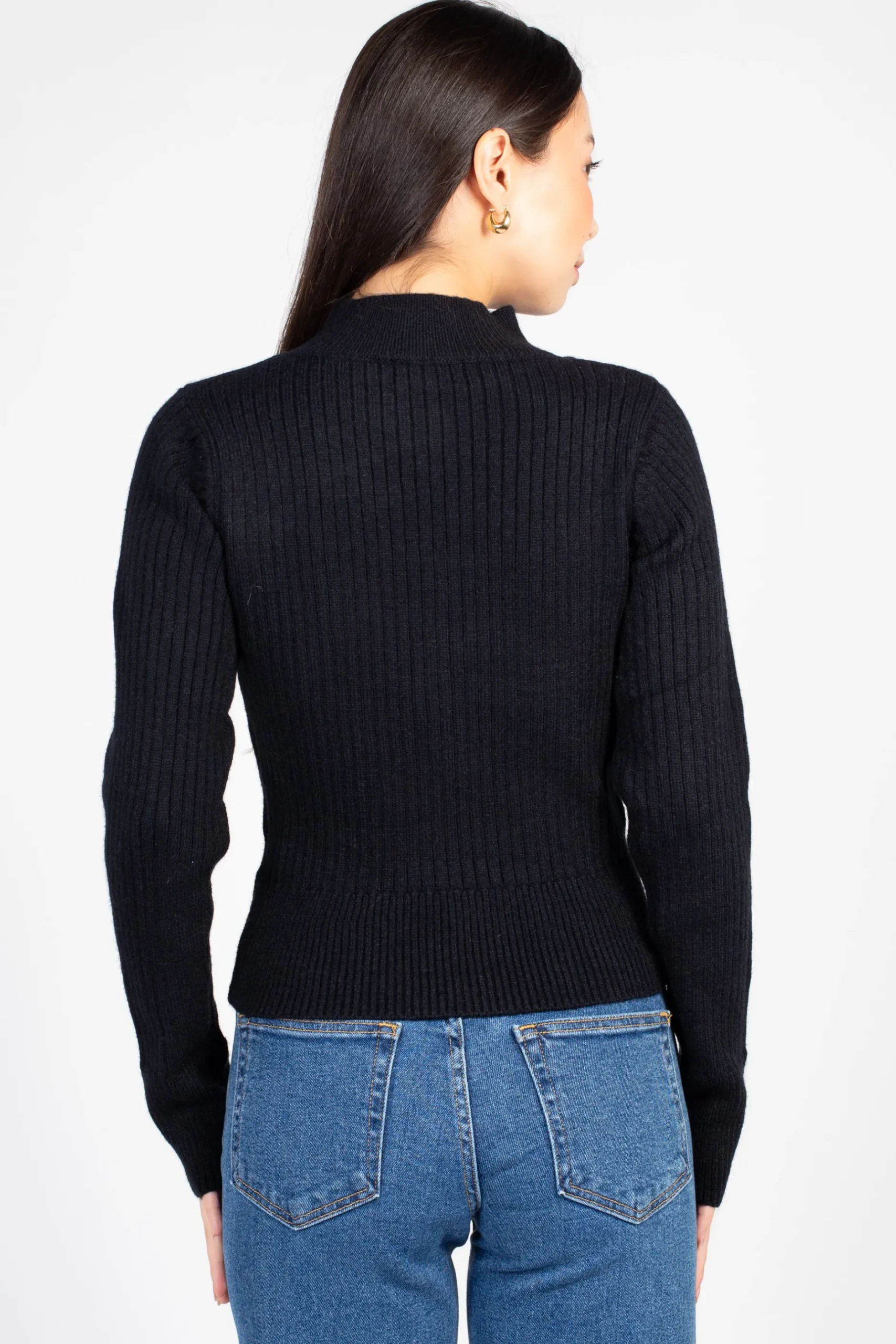 Hers u0026 Mine Mindy Cut Out Ribbed Sweater Hot