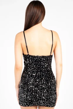 Better Be Nina Velvet Sequin Mini Dress Sale