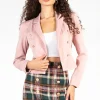 bigHit Nylah Open Cropped Jacket Pink Best