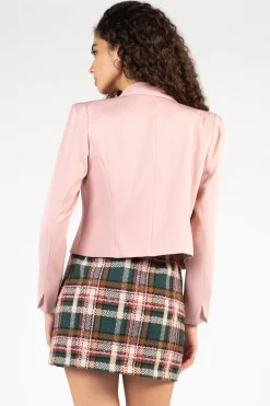 bigHit Nylah Open Cropped Jacket Pink Best