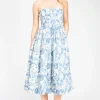 Klesis Ophelia Strapless Printed Midi Dress Online