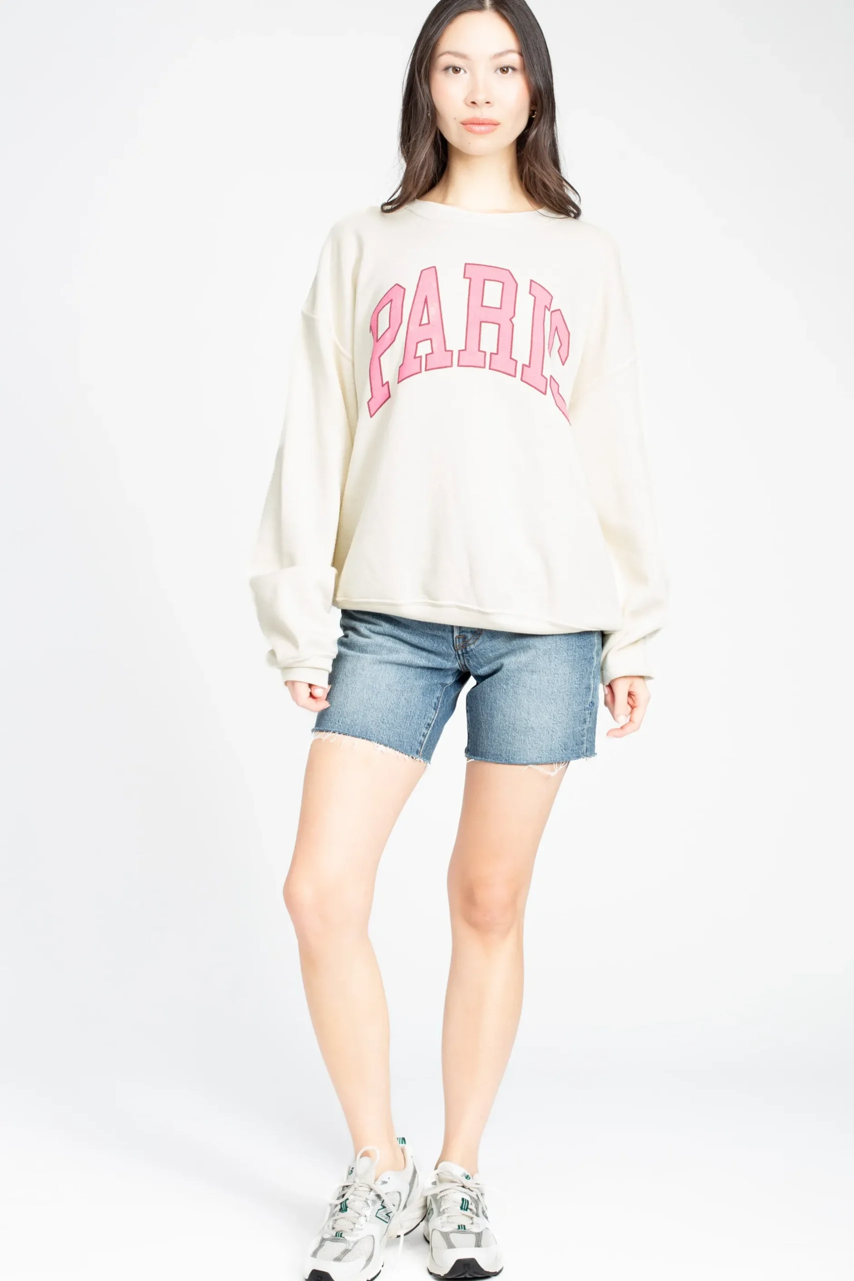 Daydreamer Paris Graphic Crewneck WhiteStone Best