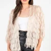 Chelsea Quinn Shaggy Open Jacket Outlet