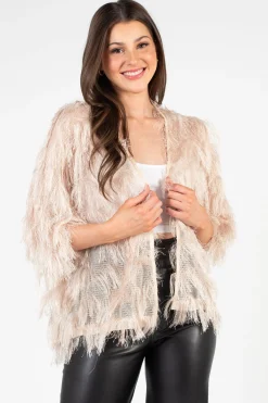 Chelsea Quinn Shaggy Open Jacket Outlet