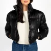 36point5 Rebel Faux Leather Bomber Jacket Clearance