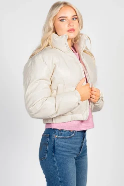 36point5 Rebel Faux Leather Bomber Jacket Clearance