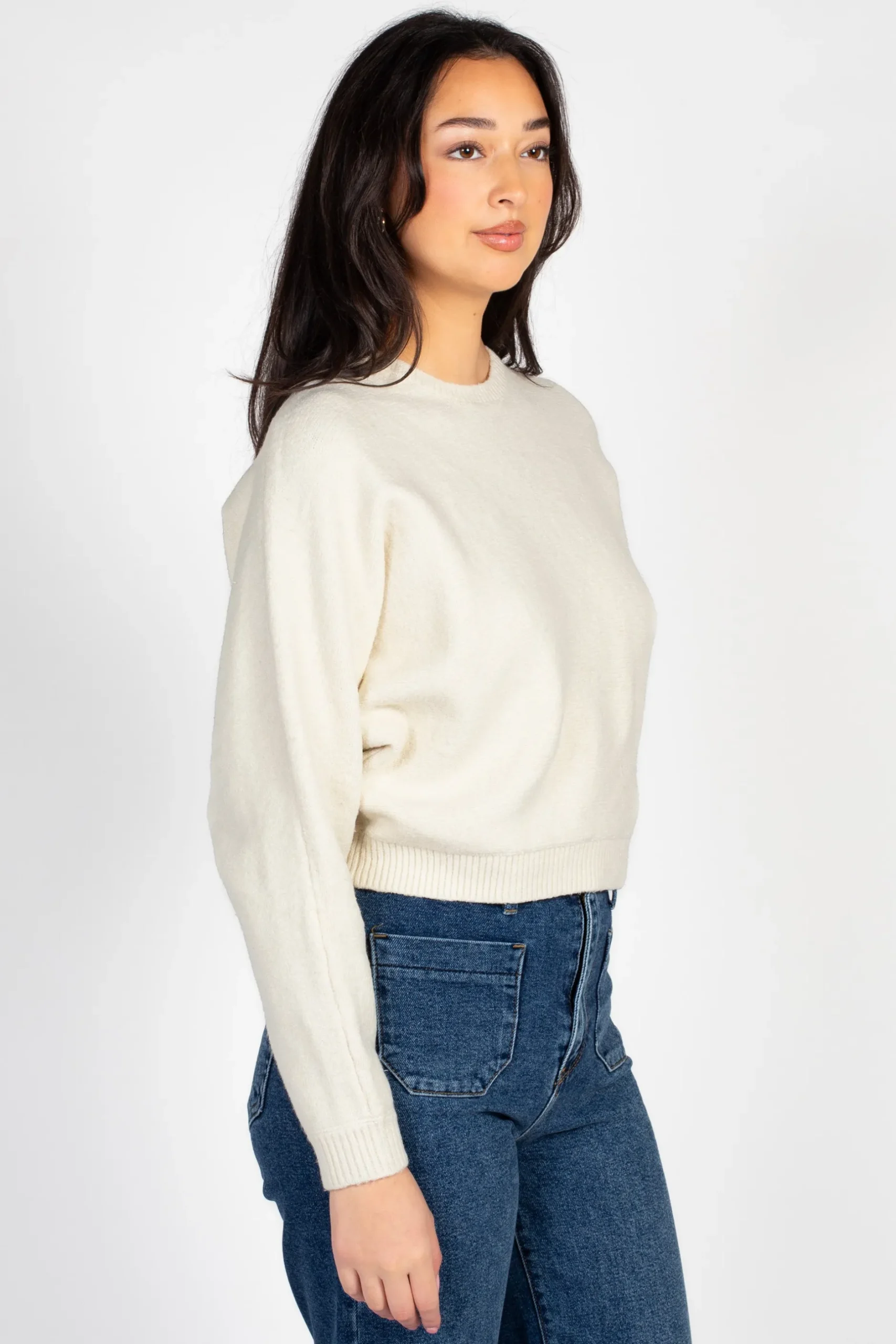 Double Zero Rosy Cropped Knit Sweater Sale