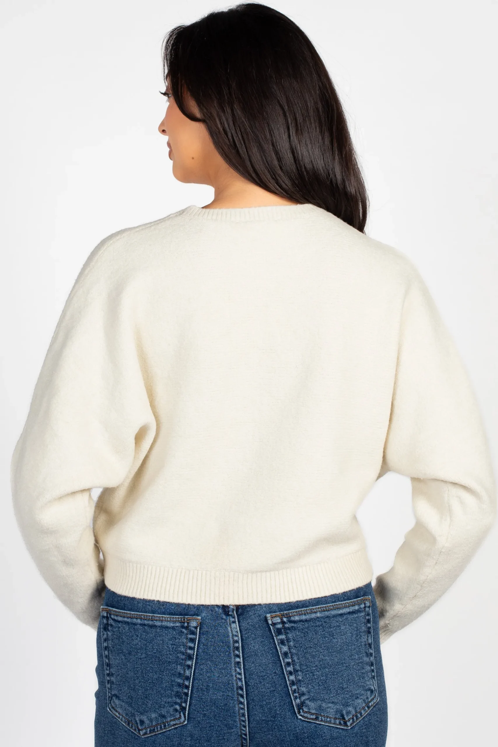 Double Zero Rosy Cropped Knit Sweater Sale