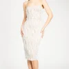 Lovely Day Samiah Ruffle Ribbon Midi Dress Clearance