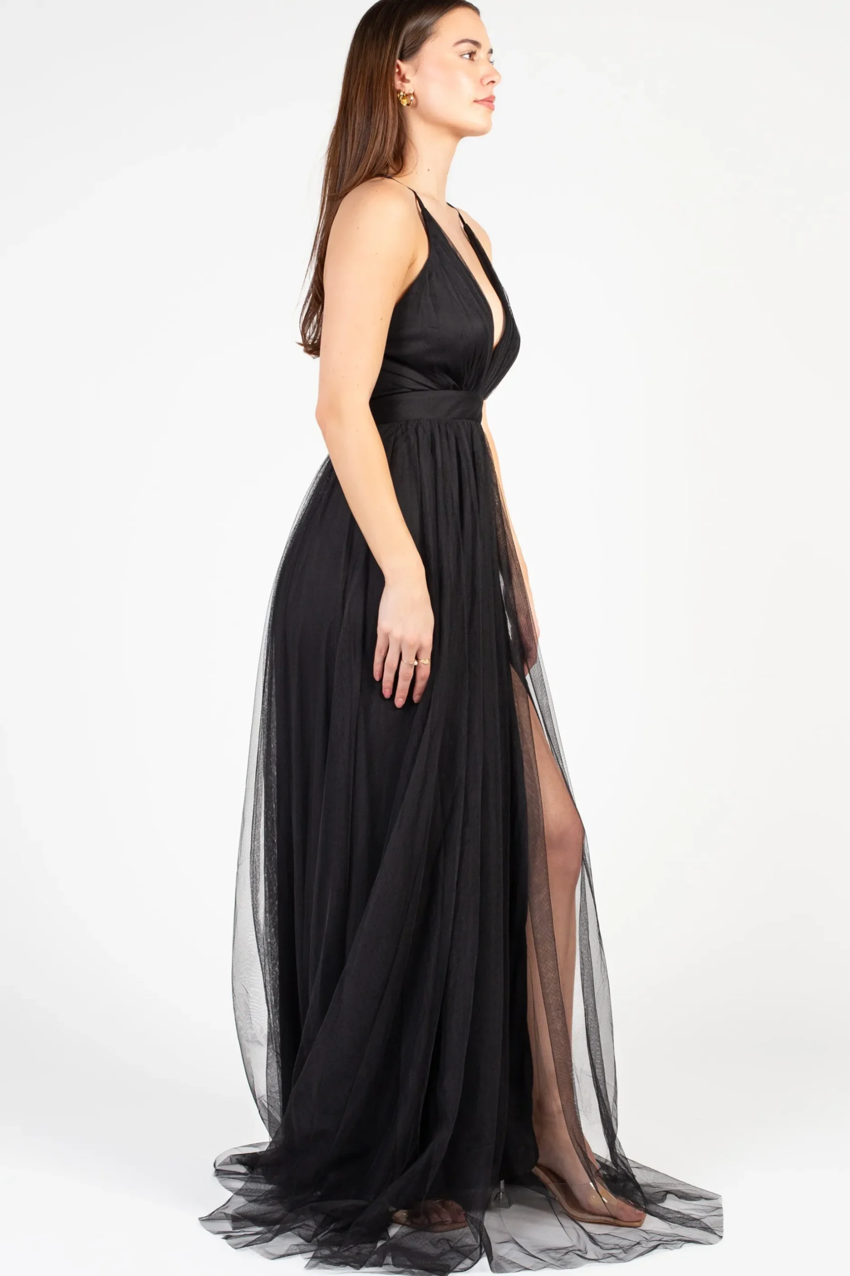 Luxxel Sandy Tulle Maxi Dress Sale
