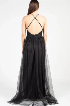 Luxxel Sandy Tulle Maxi Dress Sale