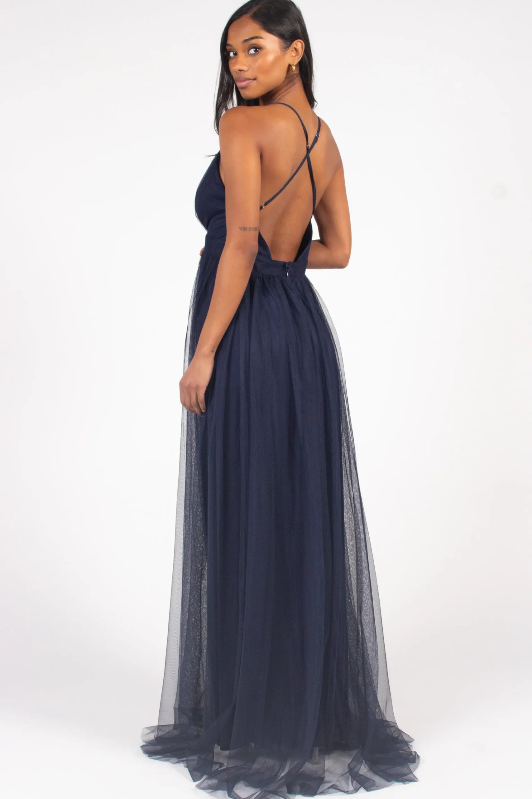 Luxxel Sandy Tulle Maxi Dress Sale