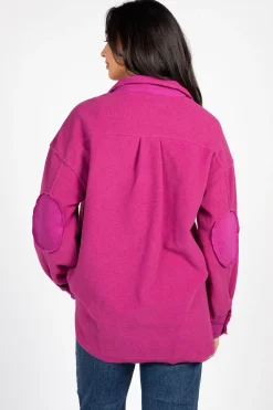 Shop Neighbor Sophie Oversized Shacket Pink Sale