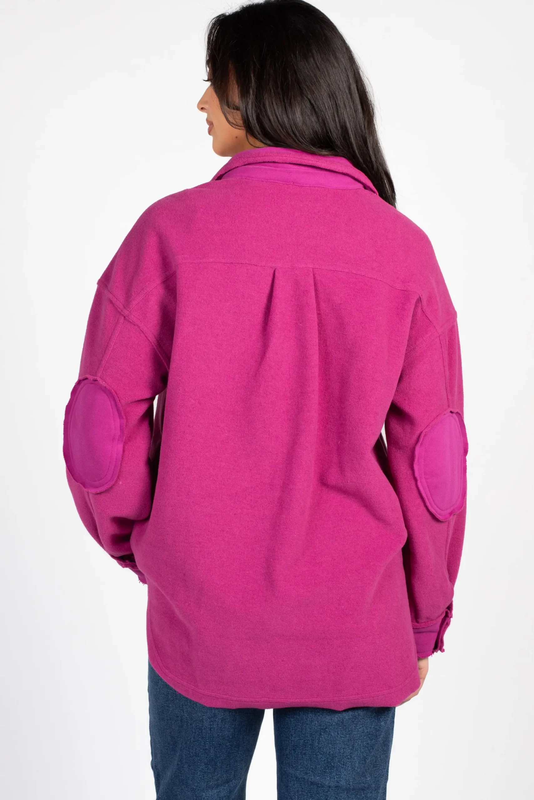 Shop Neighbor Sophie Oversized Shacket Pink Sale