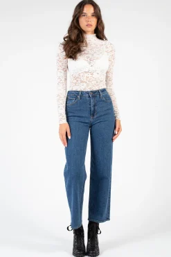 Sky To Moon Sydney Lace Scallop Trim Top Clearance