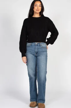 Double Zero Tori Classic Cable Knit Cropped Sweater Online