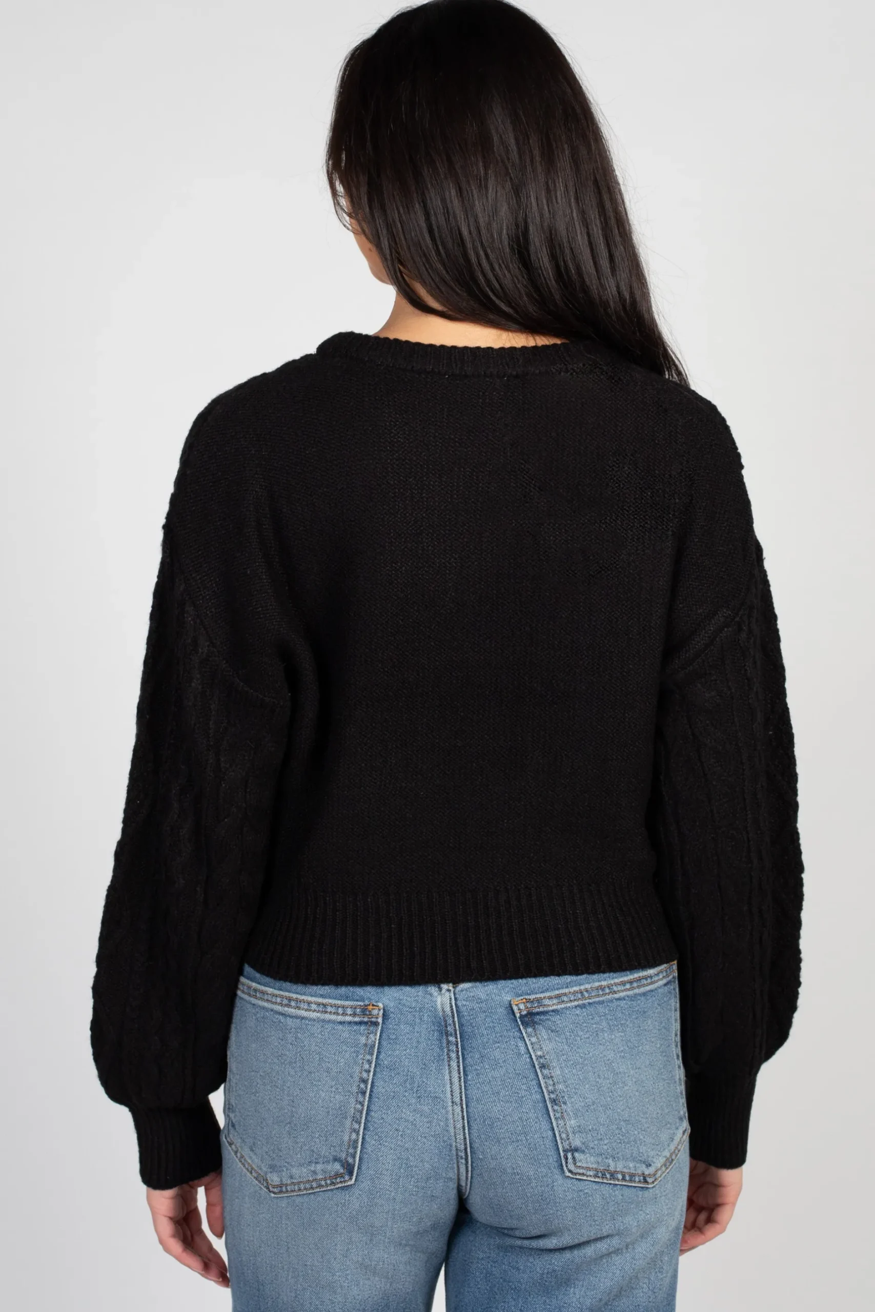 Double Zero Tori Classic Cable Knit Cropped Sweater Online