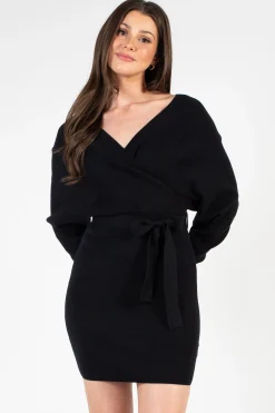 Petal Roz Valentina Tie Waist Sweater Dress New