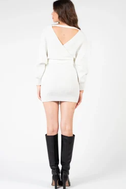 Petal Roz Valentina Tie Waist Sweater Dress New