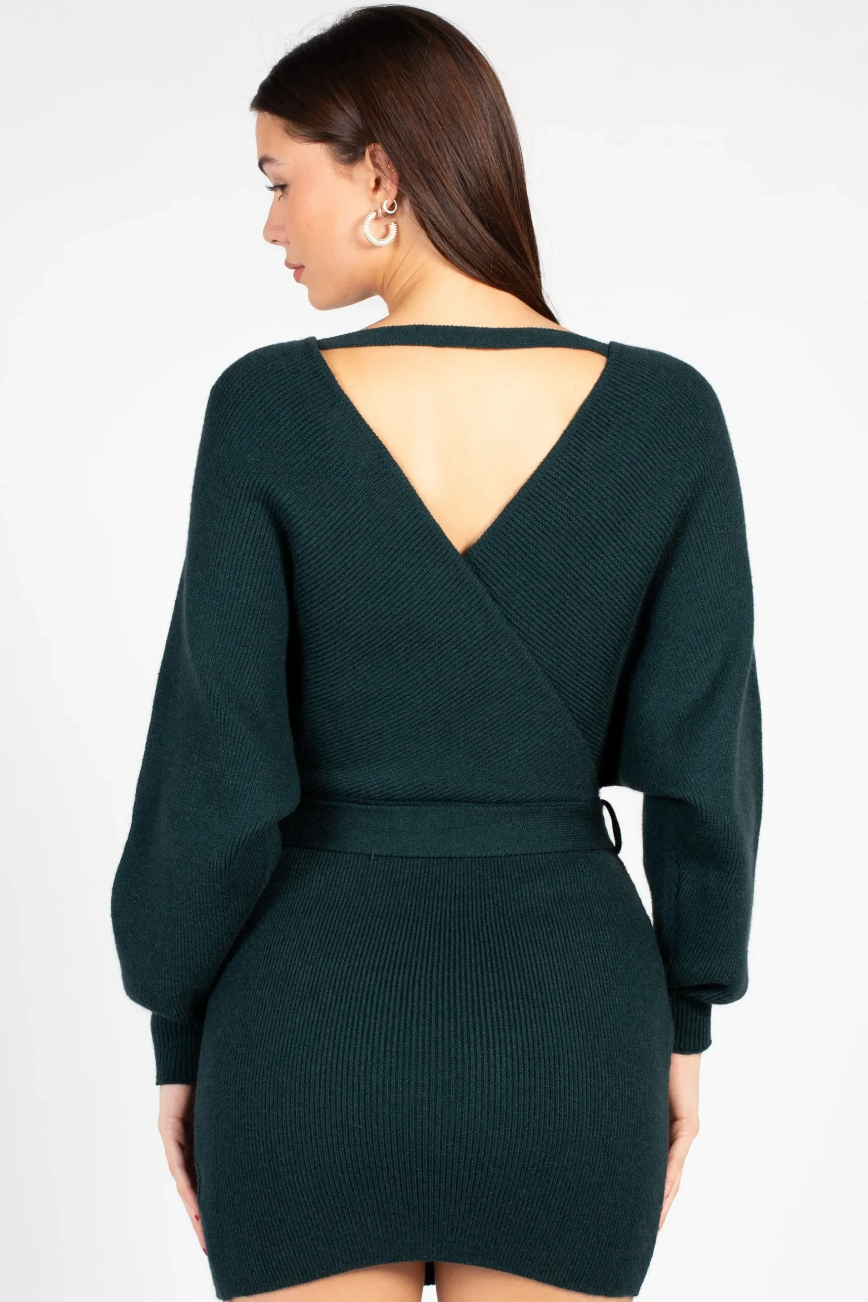 Petal Roz Valentina Tie Waist Sweater Dress New