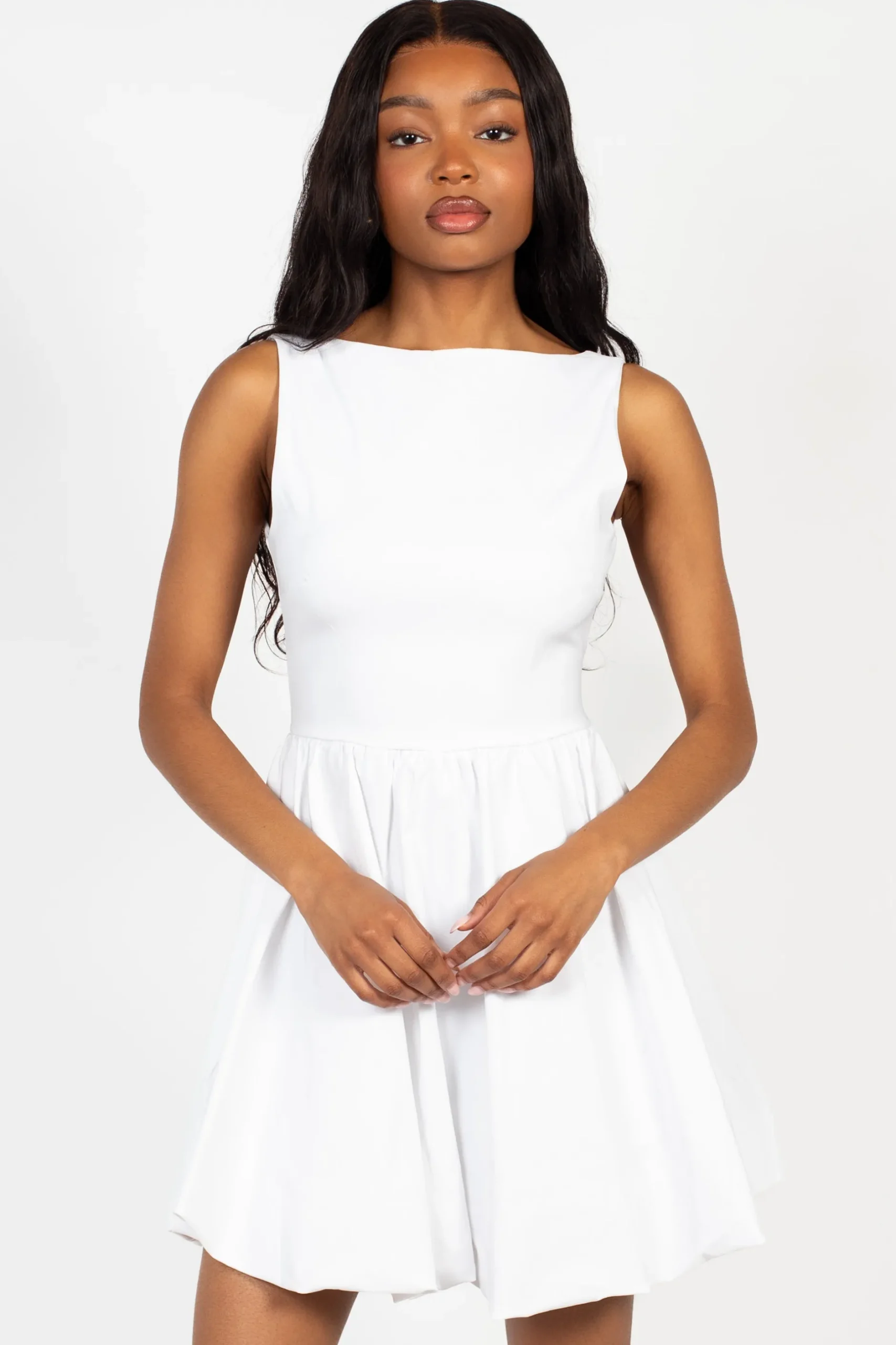 Blue Blush Winona Bubble Hem Mini Dress Sale